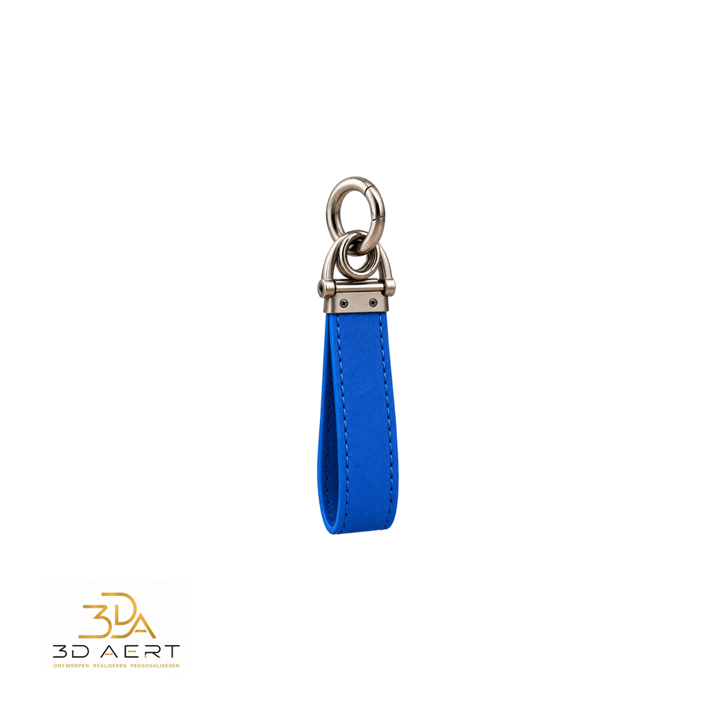 Gepersonaliseerde sleutelhanger Premium (Blauw)
